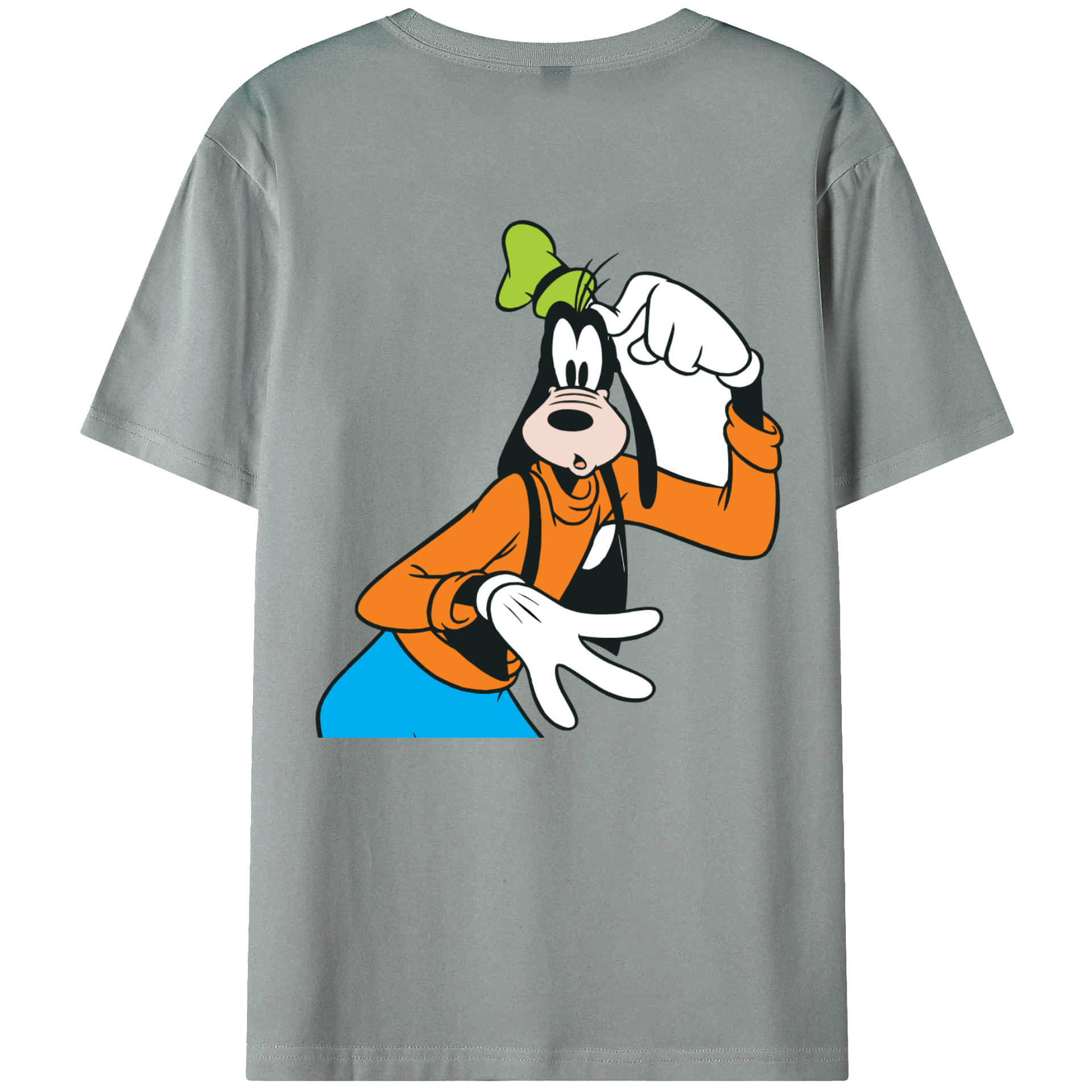 ミッキーマウス Mickey Mouse 綿100％ メンズ半袖Tシャツ（バックプリント） 通気性